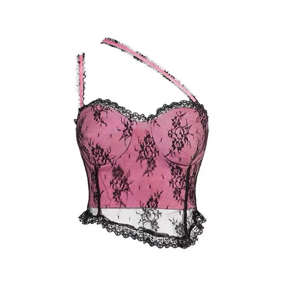 Y2K lace camisole top